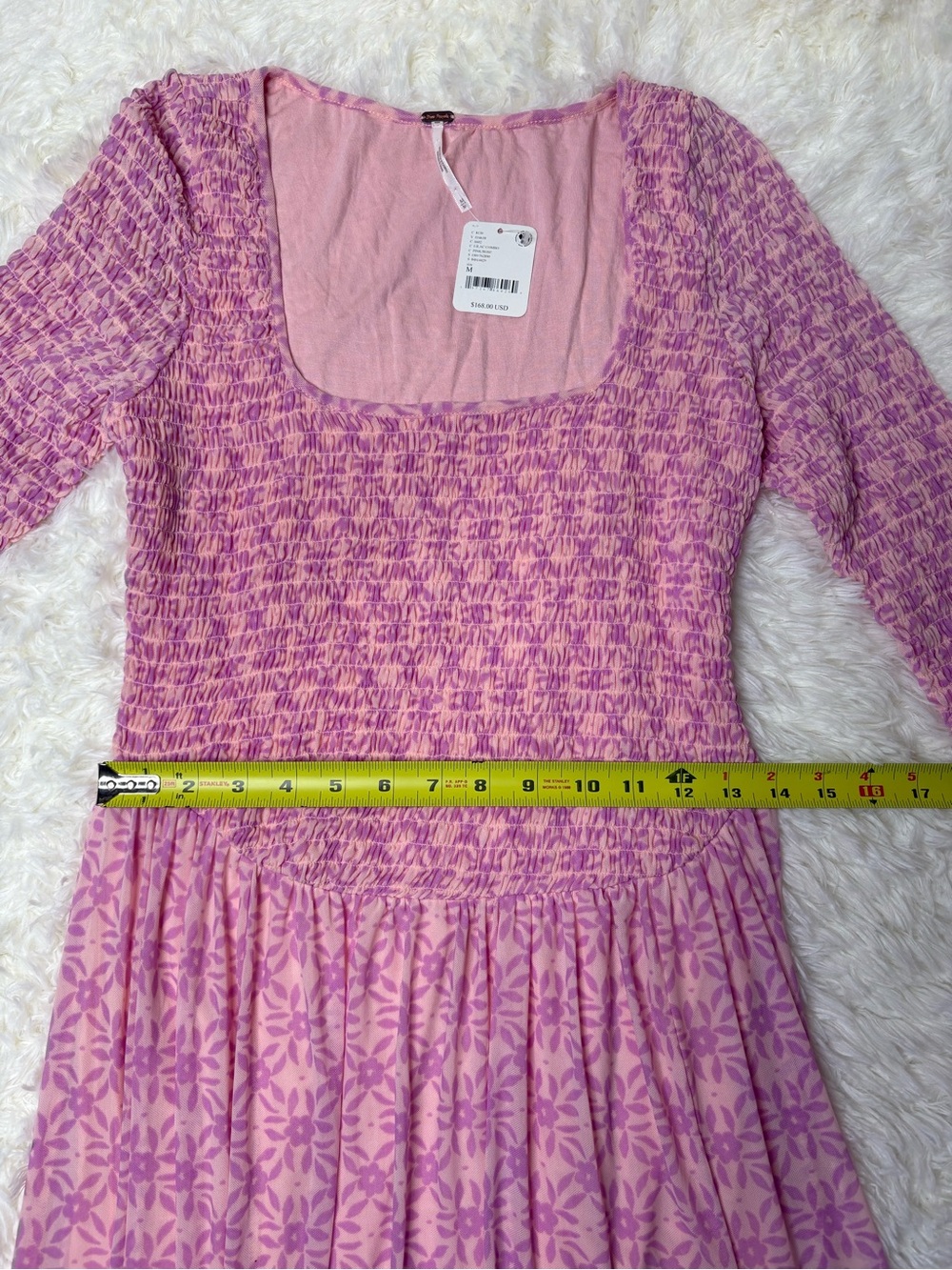 Free People It's Fate Longsleeve Midi Dress in the 'Lilac Combo' colorway, NWT - Picture 10 of 13